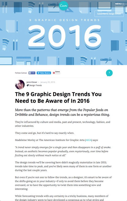 図2 2016年に知っておくべきグラフィックデザインのトレンド9個 図2 2016年に知っておくべきグラフィックデザインのトレンド9個